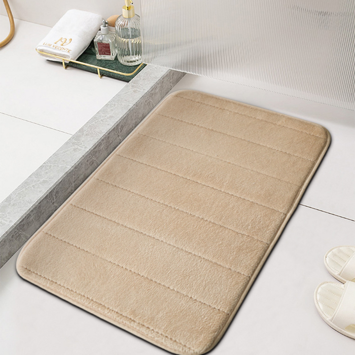 Soft-Feel Absorbent Bath Mat | Textured Grip Design