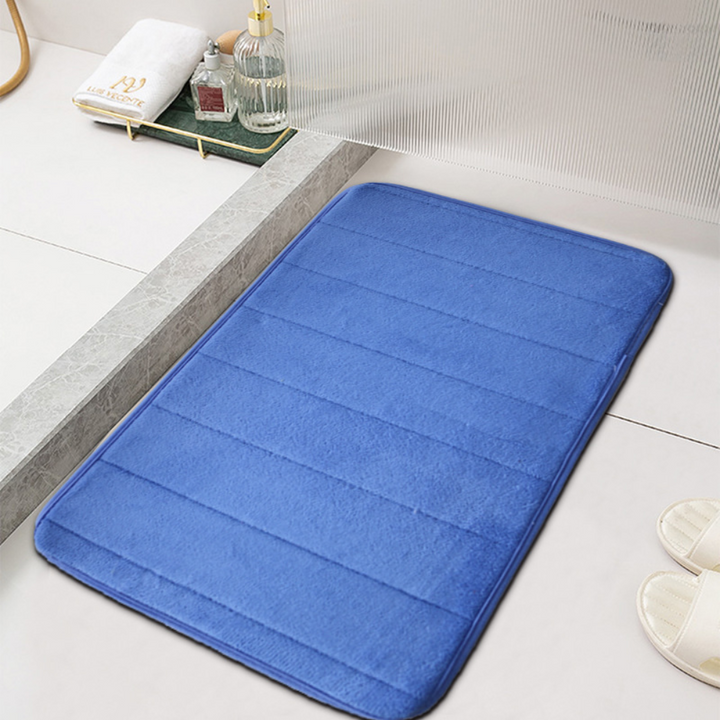 Soft-Feel Absorbent Bath Mat | Textured Grip Design