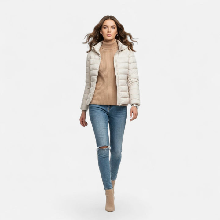 Valmonti | Women’s Lightweight Down-Filled Plus-Size Coat