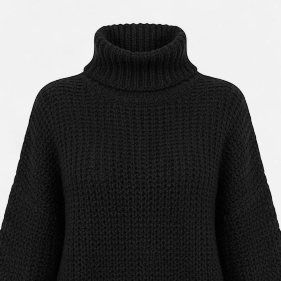 Valmonti | Women’s Wool-Blend Turtleneck Sweater – Classic Knit