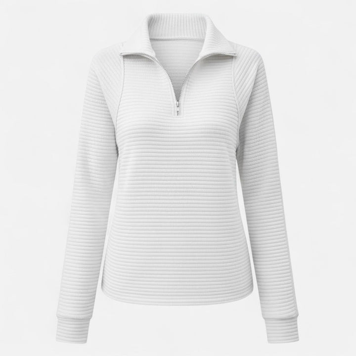 Valmonti | Women’s Zipper Stand-Collar Knit Sweaters