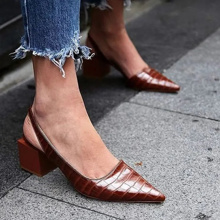 Block Heel Pumps