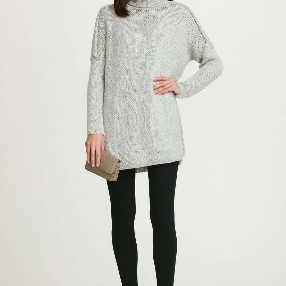 Women's Casual Turtleneck Long Sweater