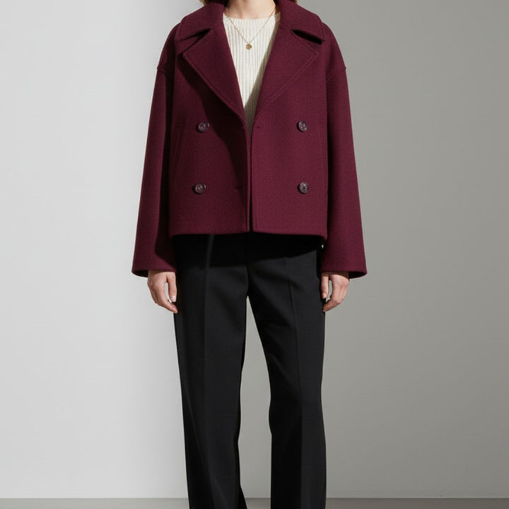 Women’s Double-Breasted Cropped Jacket