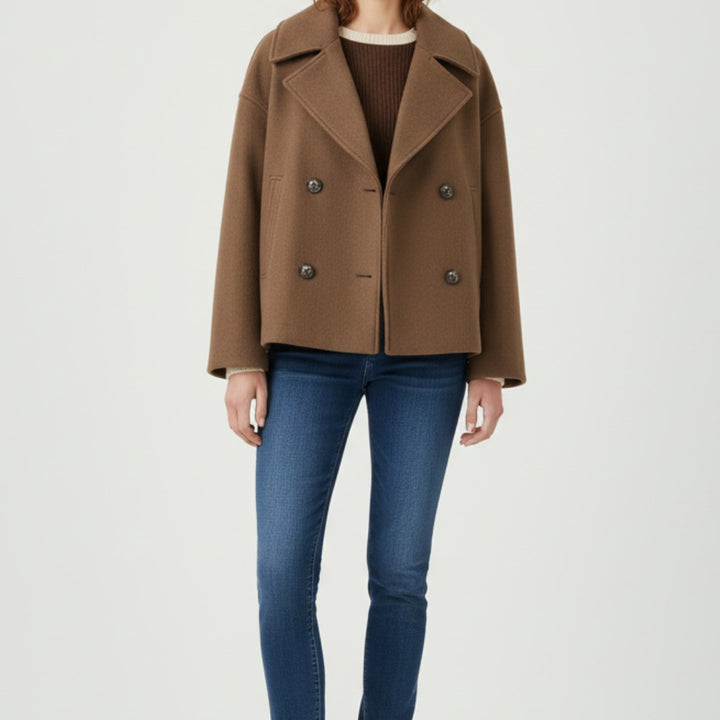 Women’s Double-Breasted Cropped Jacket