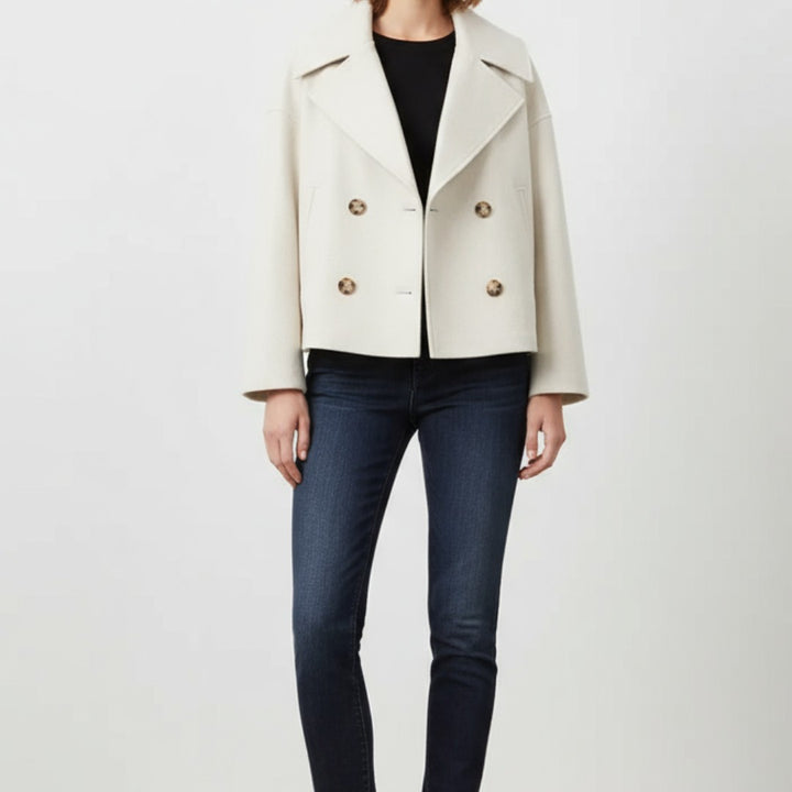 Women’s Double-Breasted Cropped Jacket