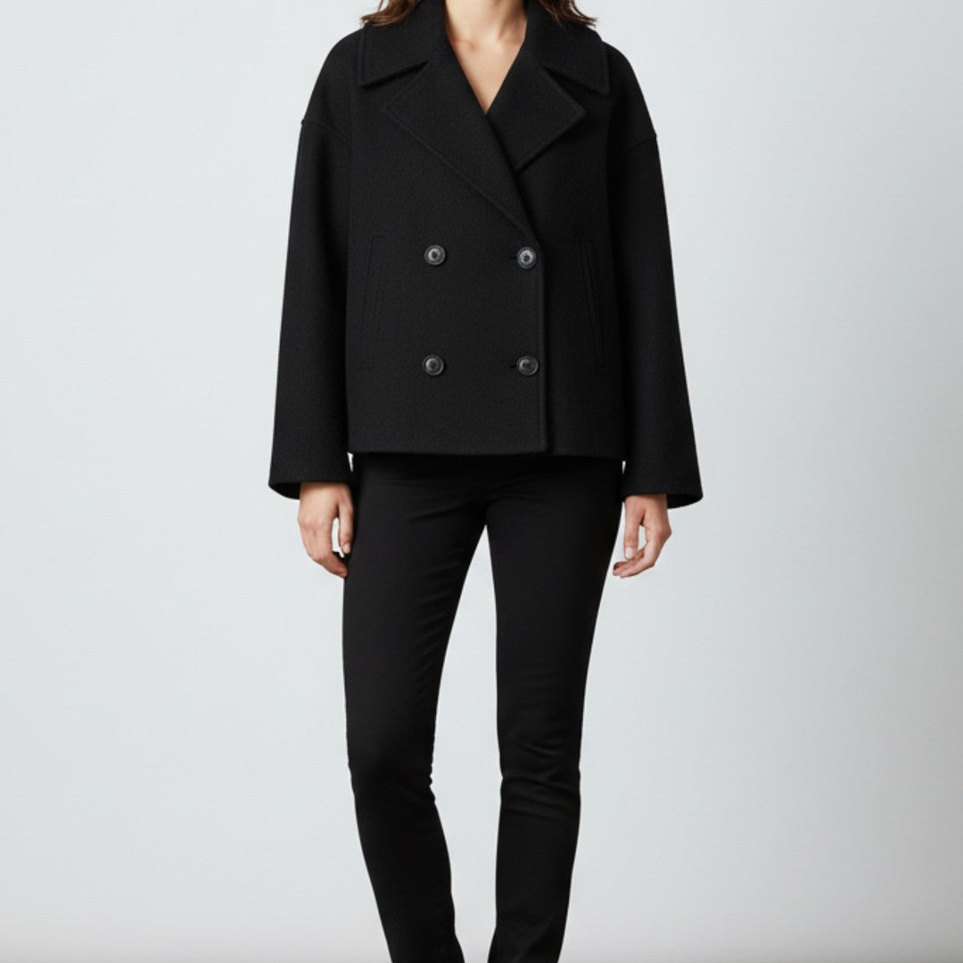 Women’s Double-Breasted Cropped Jacket