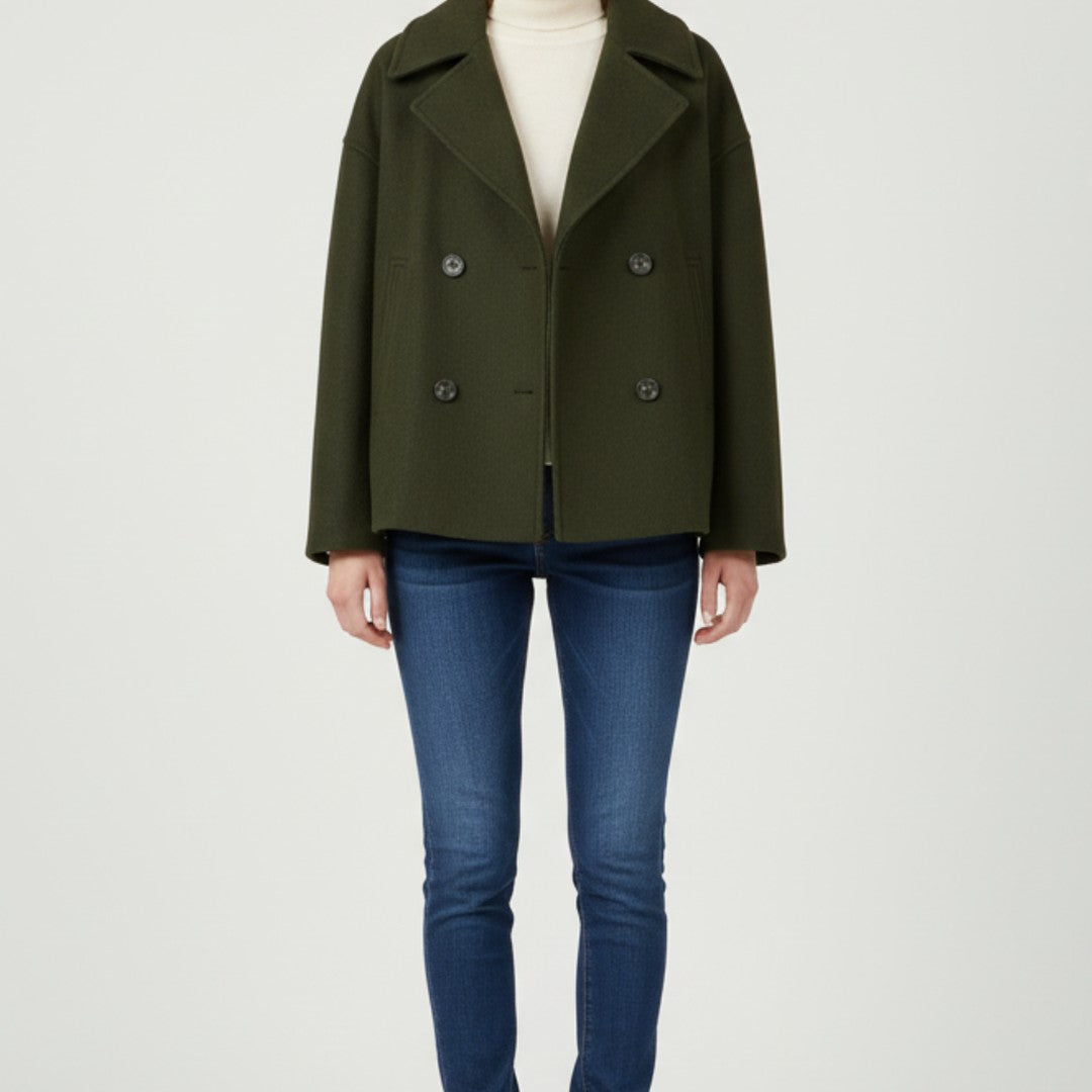 Women’s Double-Breasted Cropped Jacket