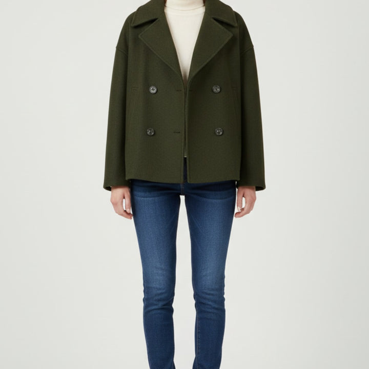 Women’s Double-Breasted Cropped Jacket