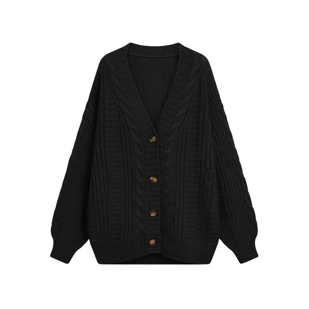 Women’s Oversized Cable Knit Cardigan