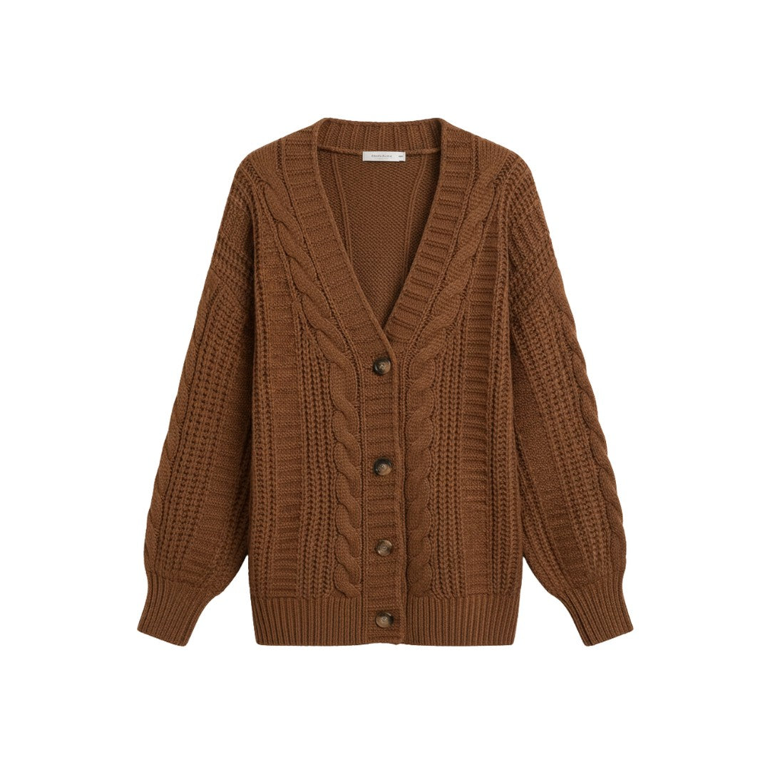 Women’s Oversized Cable Knit Cardigan