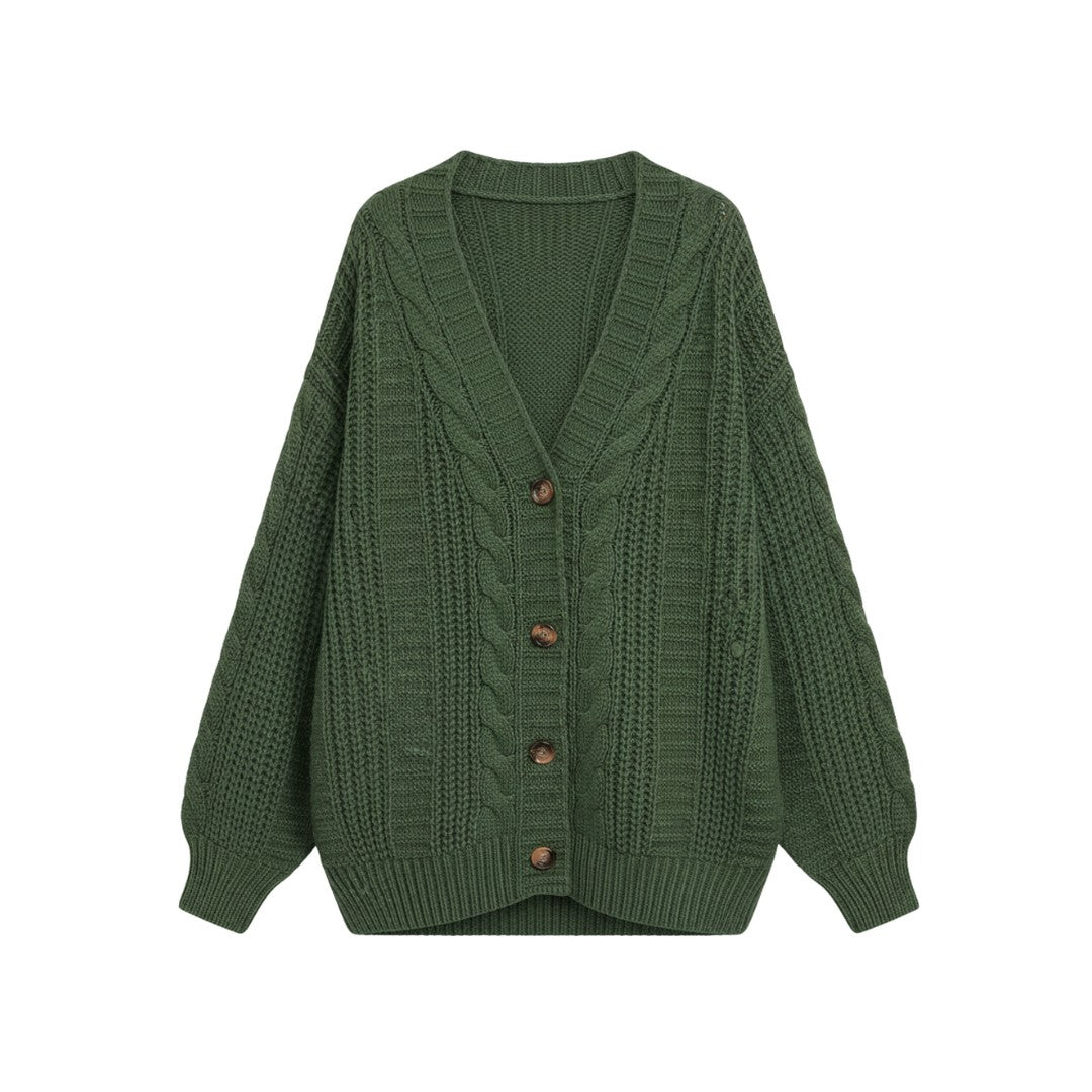 Women’s Oversized Cable Knit Cardigan