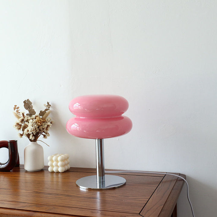 Italian-Style Glass Table Lamp | Modern Retro Accent Light