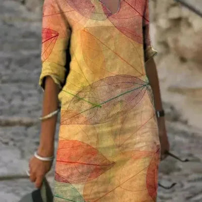 Linen-Look Summer Dress