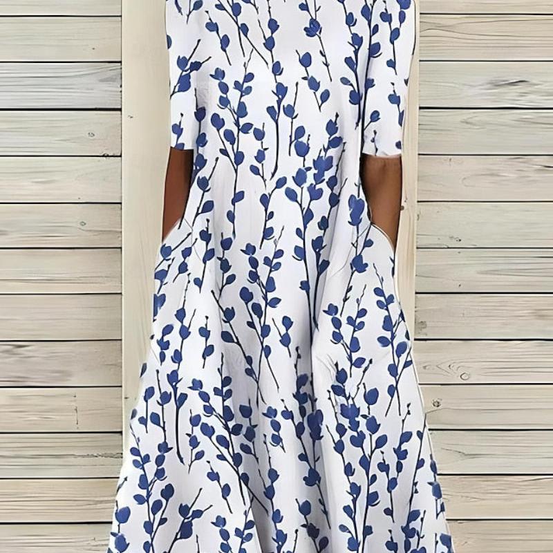 A-Line Midi Dress with Pockets