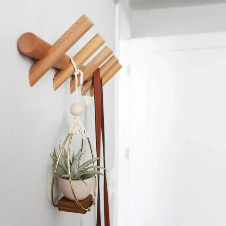 Solid Oak Wall Rack | Entryway Organiser
