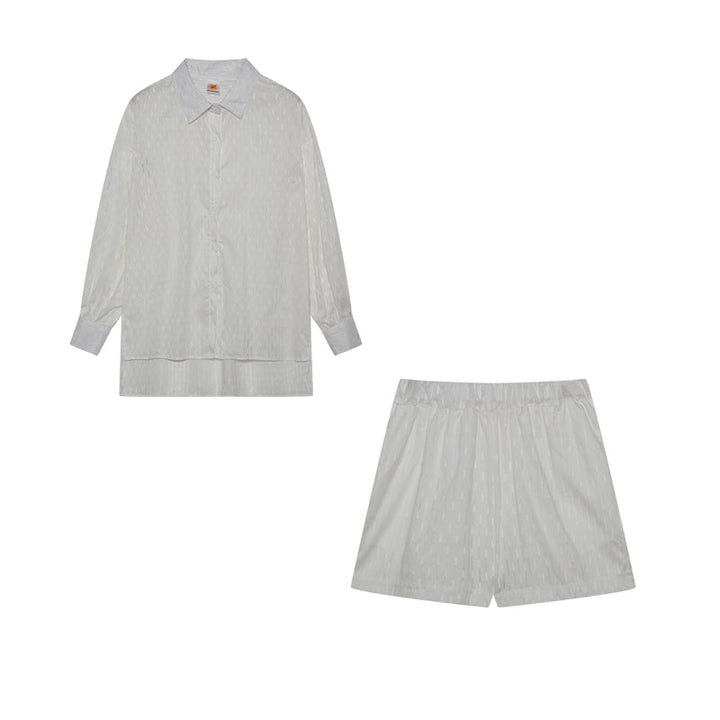 Button Shirt And Shorts Set