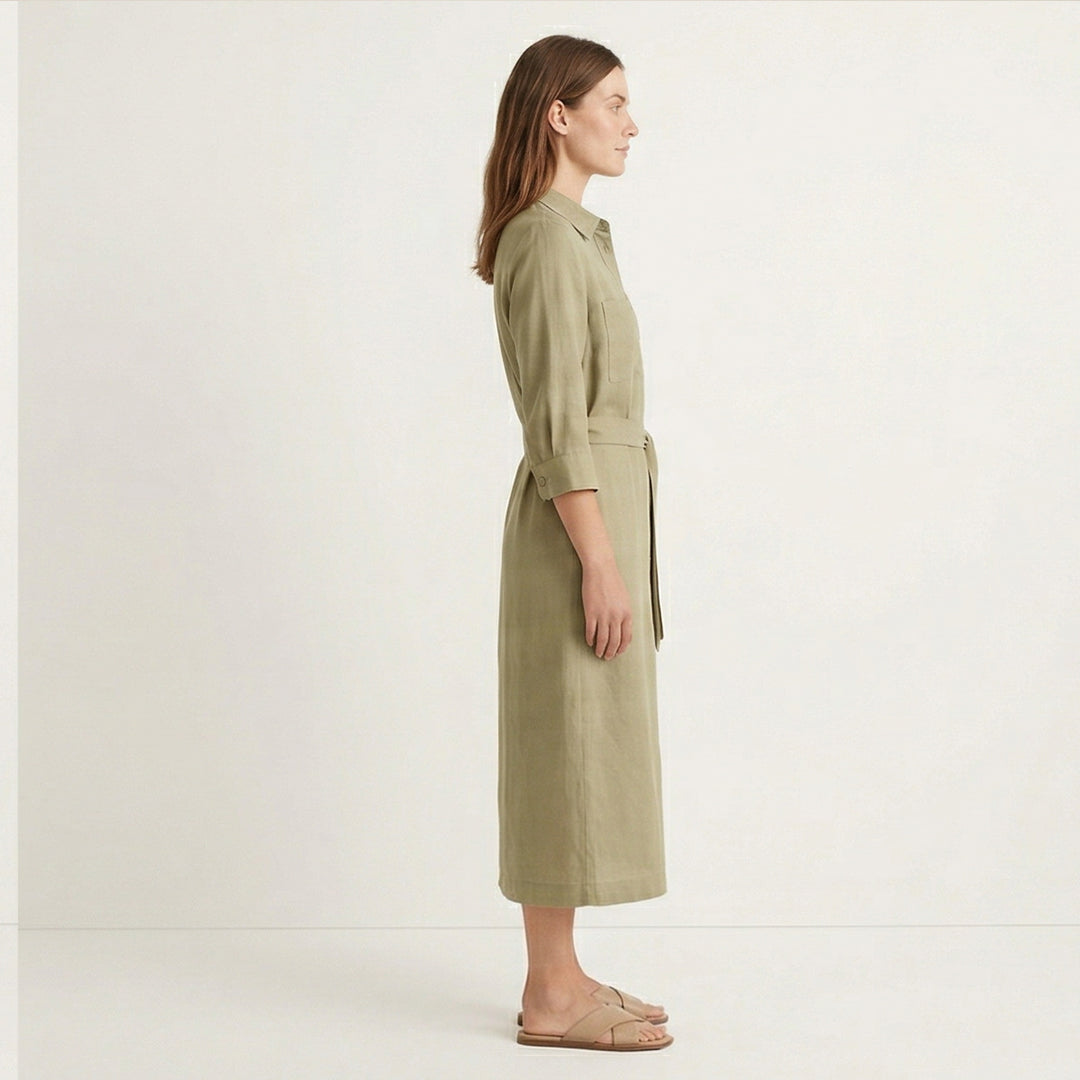 Button Front Shirt Dress