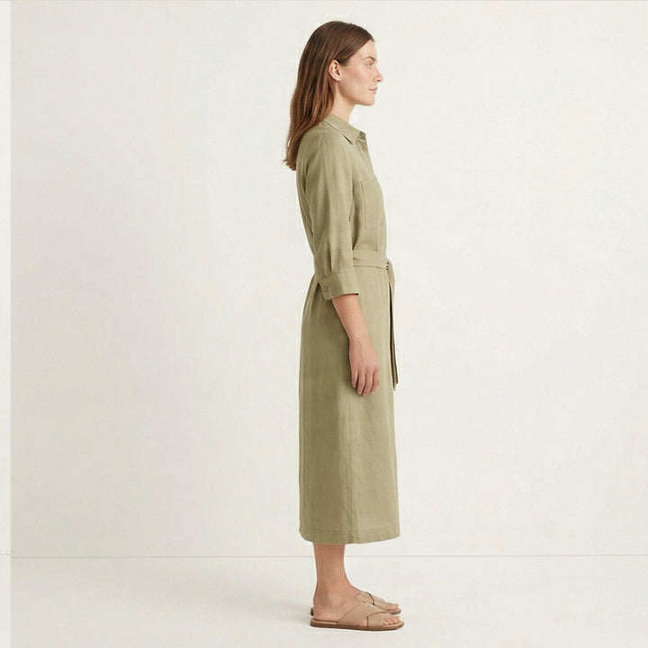 Button Front Shirt Dress