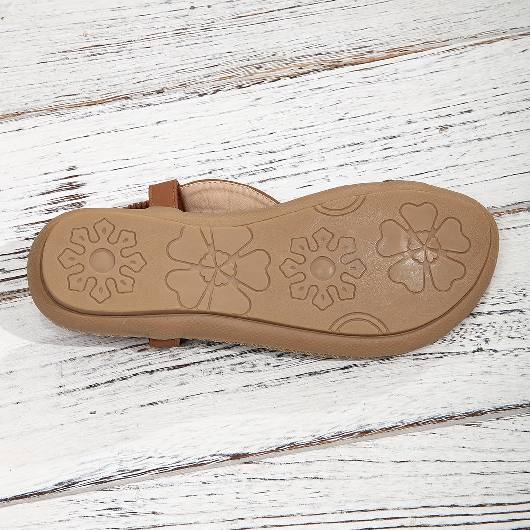 Open-Toe Flat Sandals