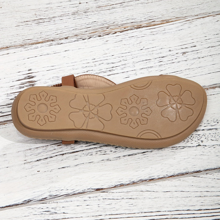 Open-Toe Flat Sandals