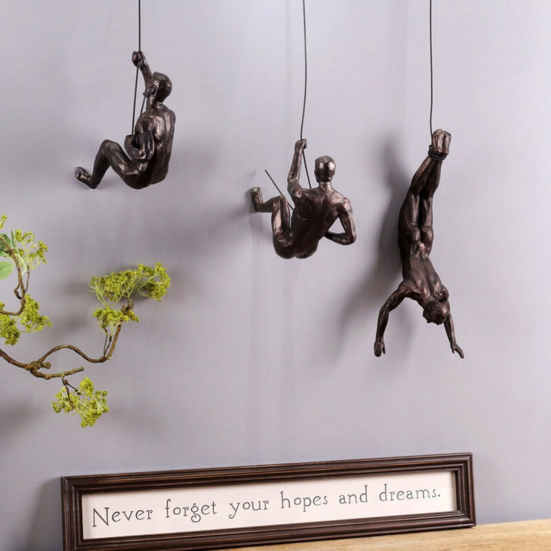 Climber Wall Sculpture – PeakFigures-Falling climber-State of Style