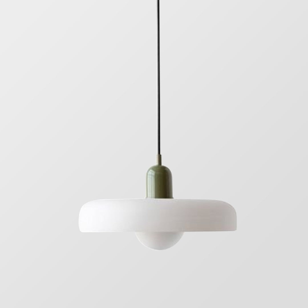 Colourful Pendant Lamp in Bauhaus Style - StiloGlas-Red-Green-25 x 18 cm-State of Style