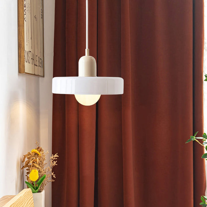 Colourful Pendant Lamp in Bauhaus Style - StiloGlas-Red-Green-25 x 18 cm-State of Style