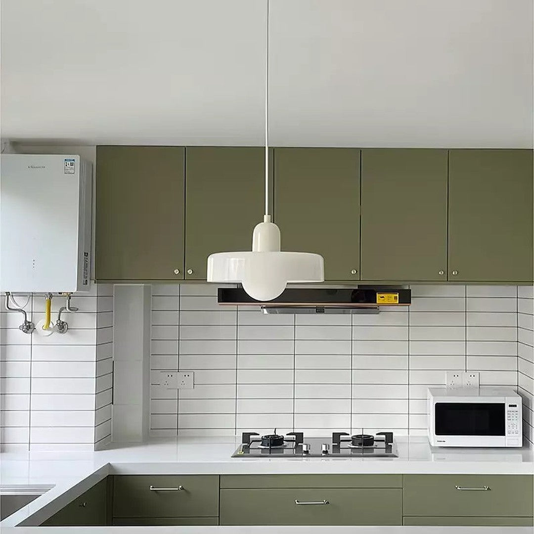 Colourful Pendant Lamp in Bauhaus Style - StiloGlas-Red-Green-25 x 18 cm-State of Style