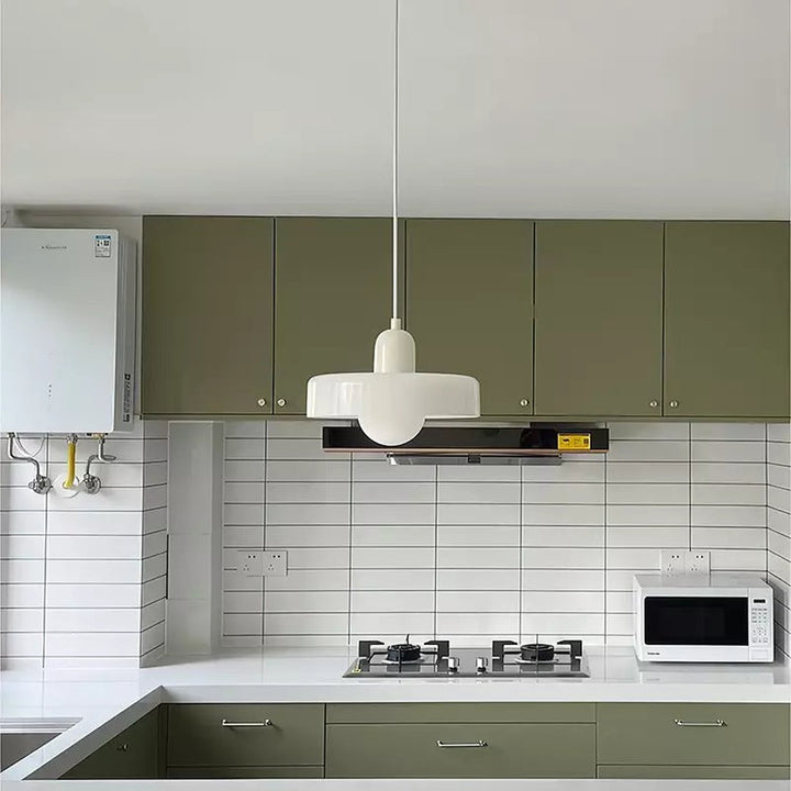Colourful Pendant Lamp in Bauhaus Style - StiloGlas-Red-Green-25 x 18 cm-State of Style