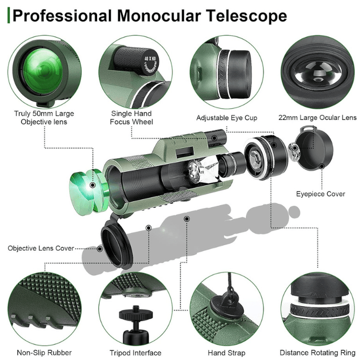 Compact 600x Zoom Monocular
