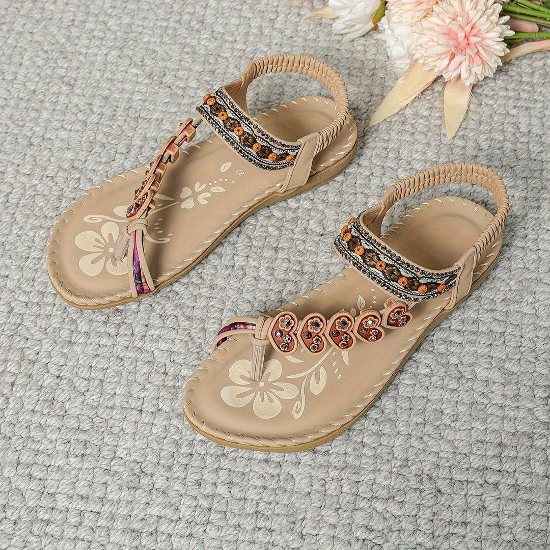 Open-Toe Flat Sandals