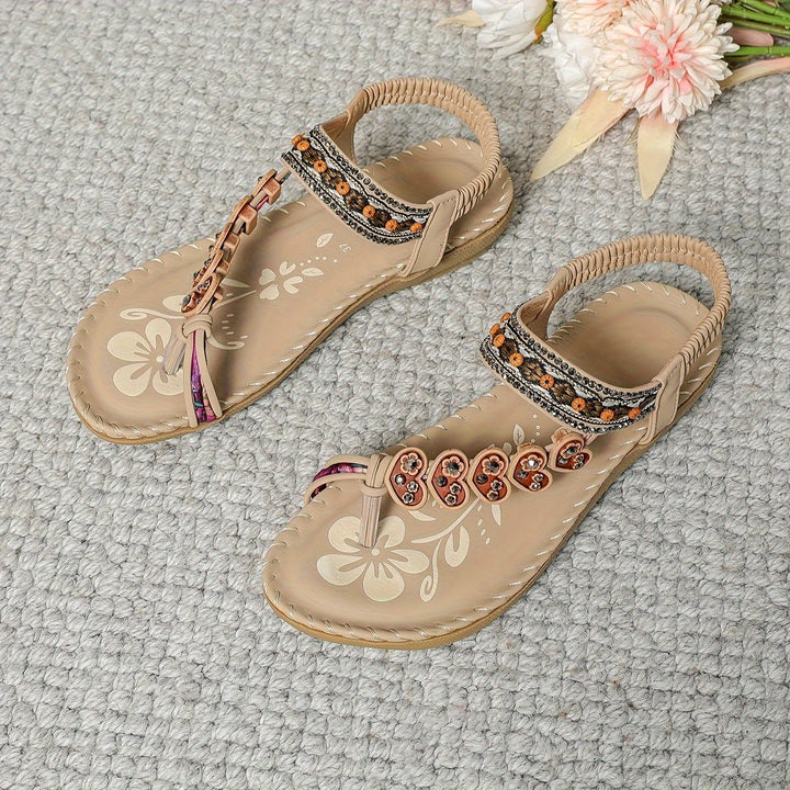 Open-Toe Flat Sandals