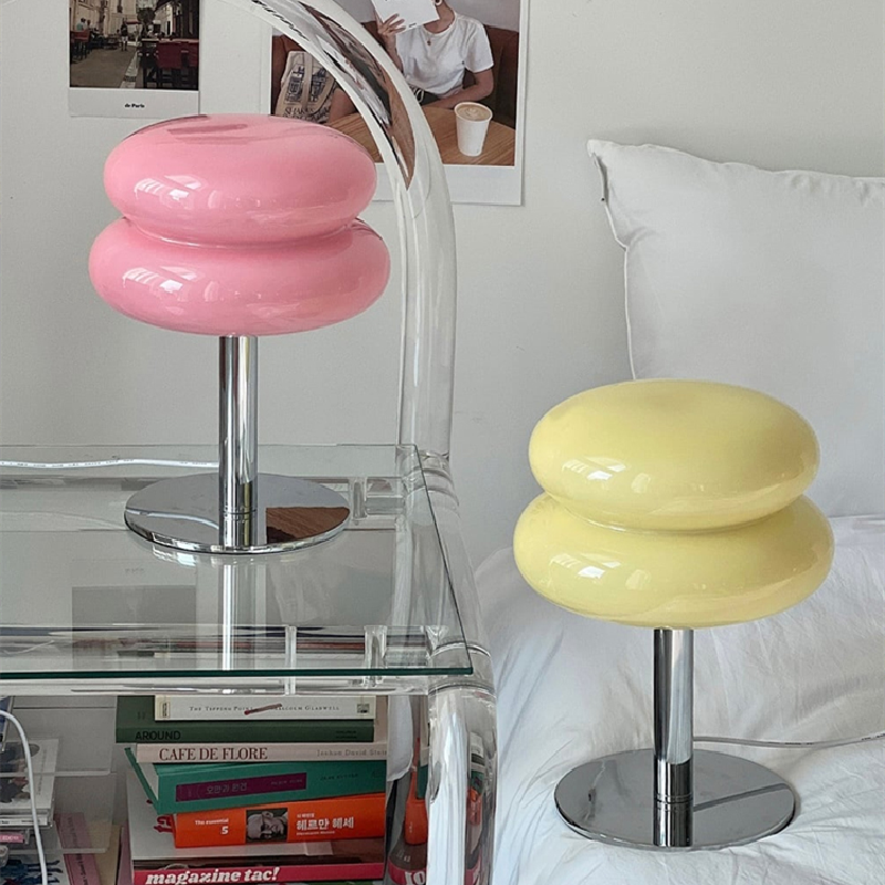Italian-Style Glass Table Lamp | Modern Retro Accent Light