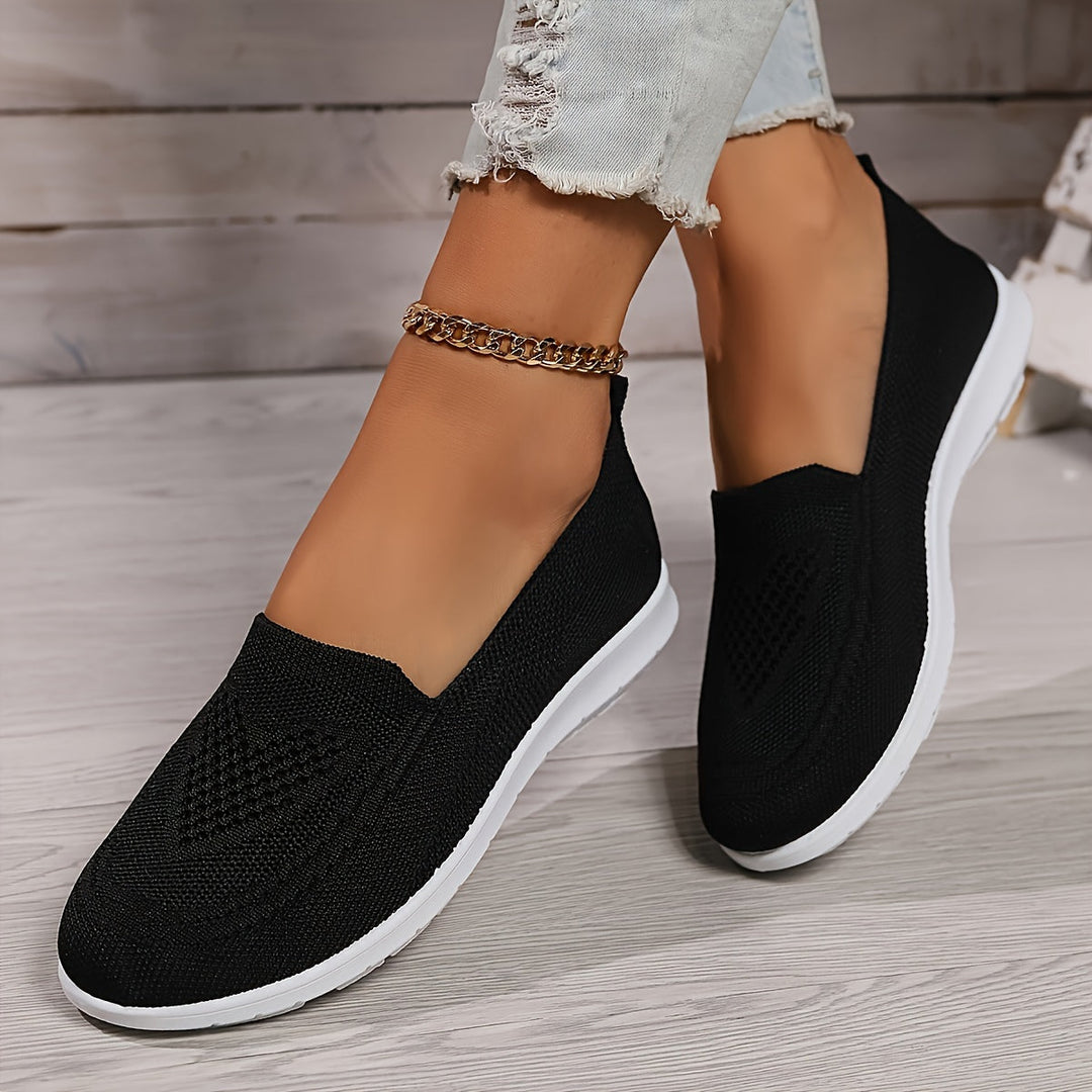 Knit Slip-On Walking Shoes