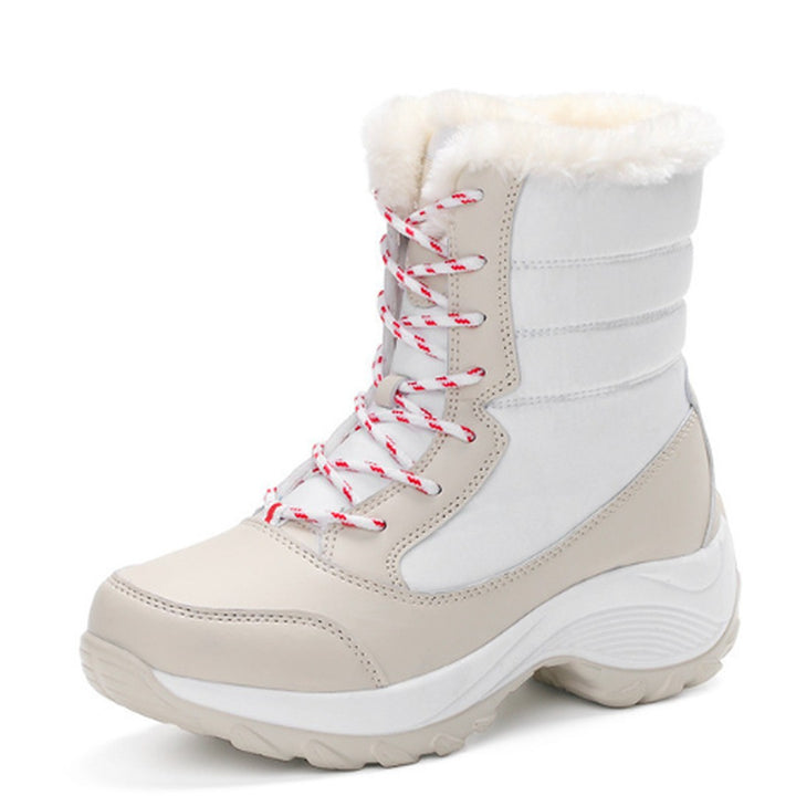 Fleece Lined Warm Snow Boots for Women - Eva-Beige-3.0-State of Style
