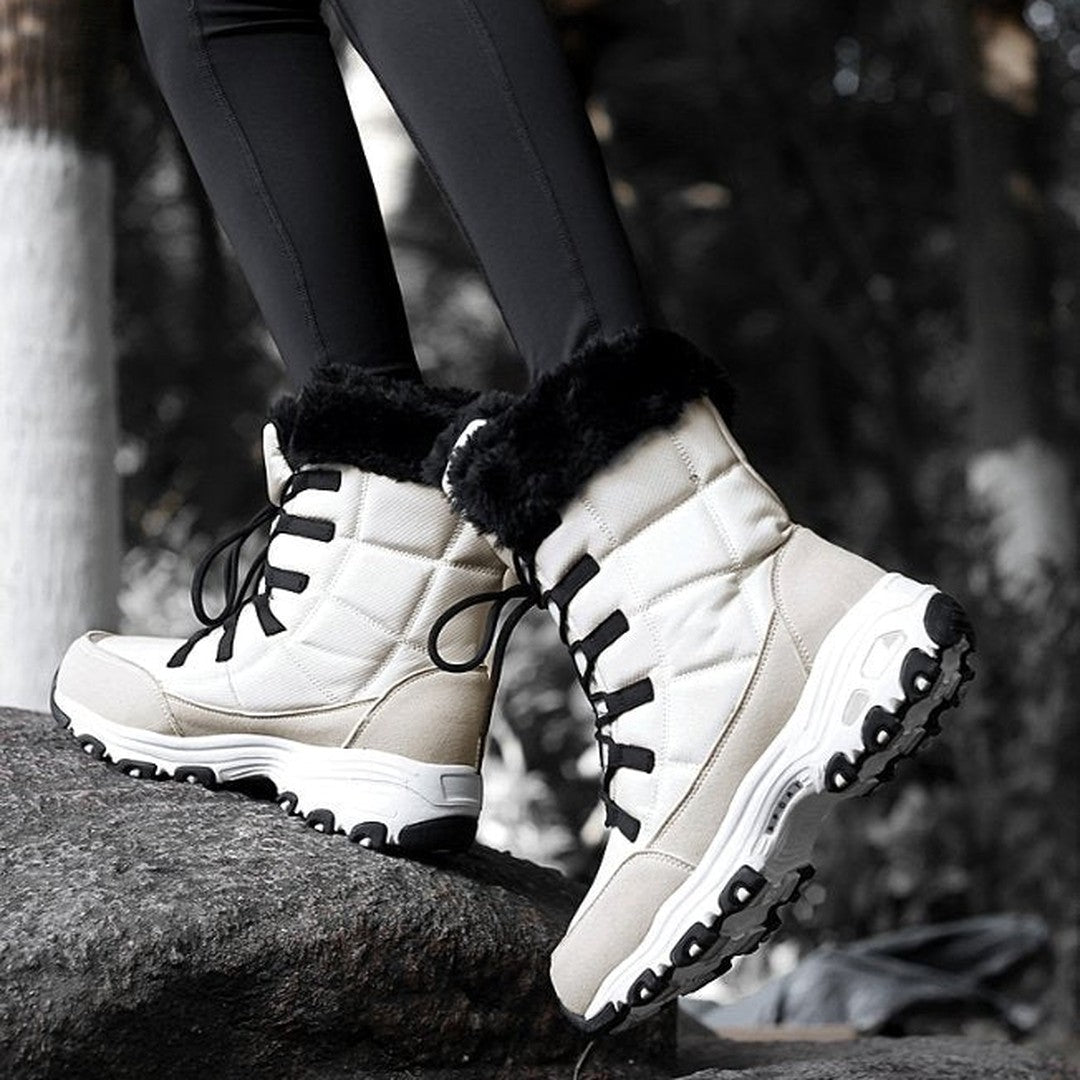 Fleece Lined Warm Snow Boots for Women - Eva-Black-3.0-State of Style