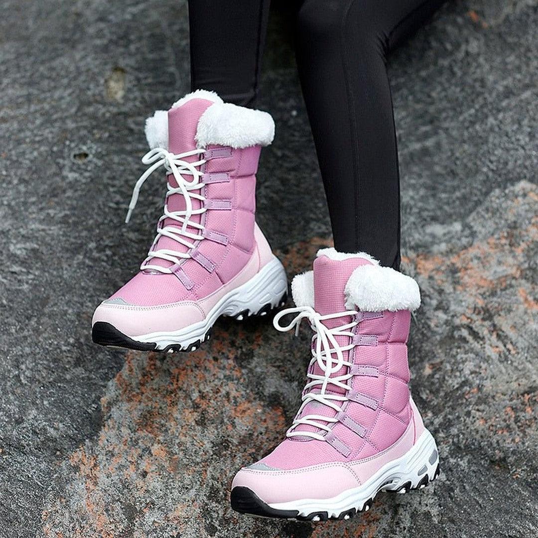 Fleece Lined Warm Snow Boots for Women - Eva-Black-3.0-State of Style