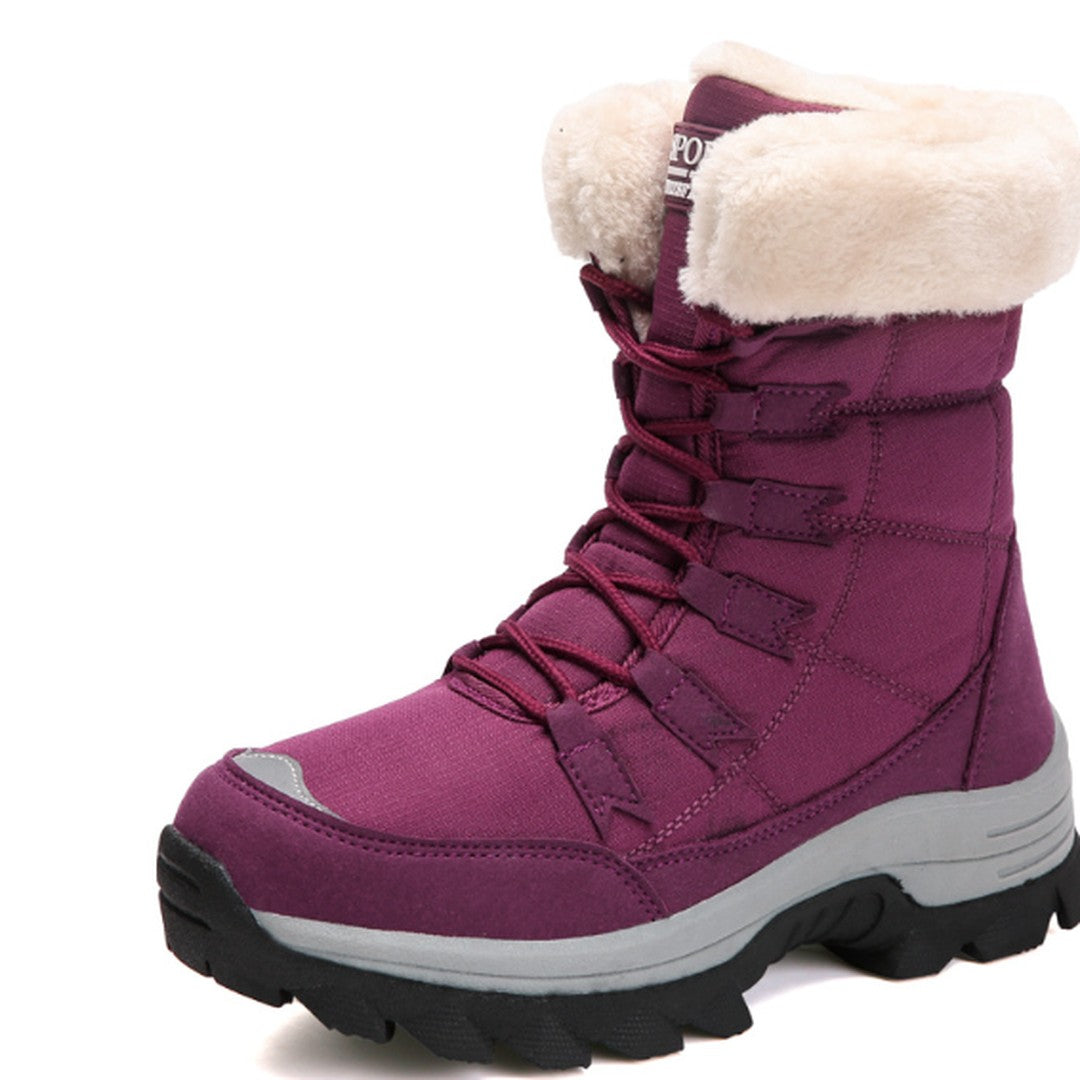 Fleece Lined Warm Snow Boots for Women - Eva-Purple-3.0-State of Style