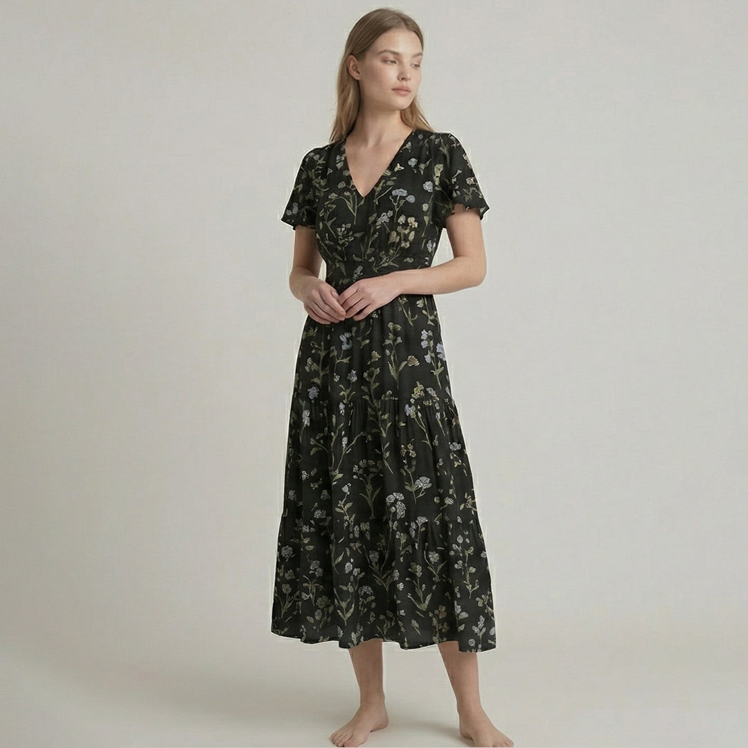 Floral Print Midi Dress