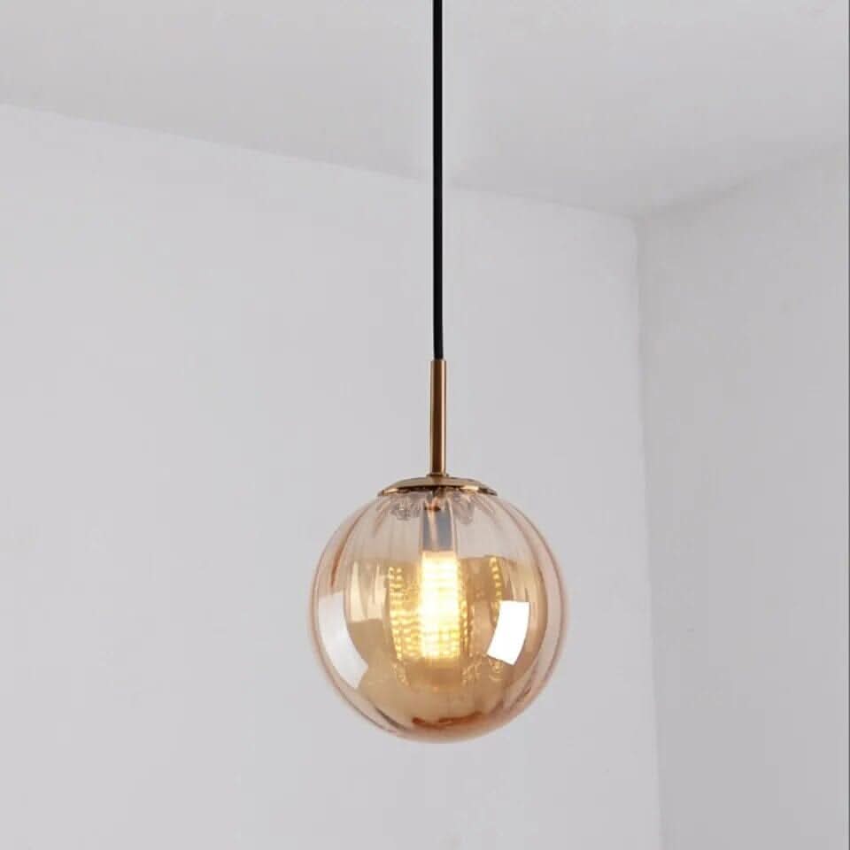 Glass Globe Pendant Light