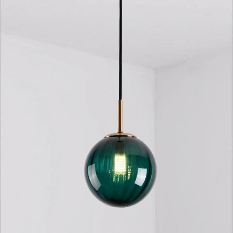 Glass Globe Pendant Light