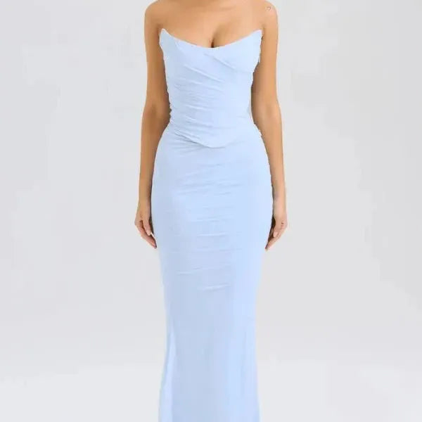 Corset-Style Maxi Dress