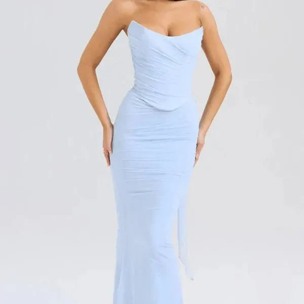 Corset-Style Maxi Dress