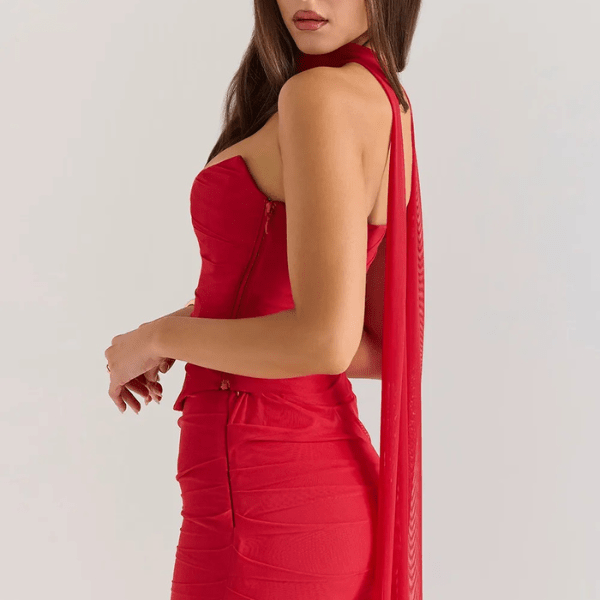 Corset-Style Maxi Dress