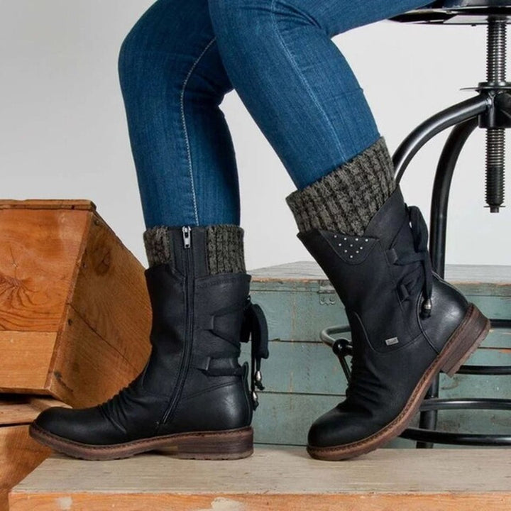 Half-height Snow Boots for Women - Bianca-Black-3.0-State of Style