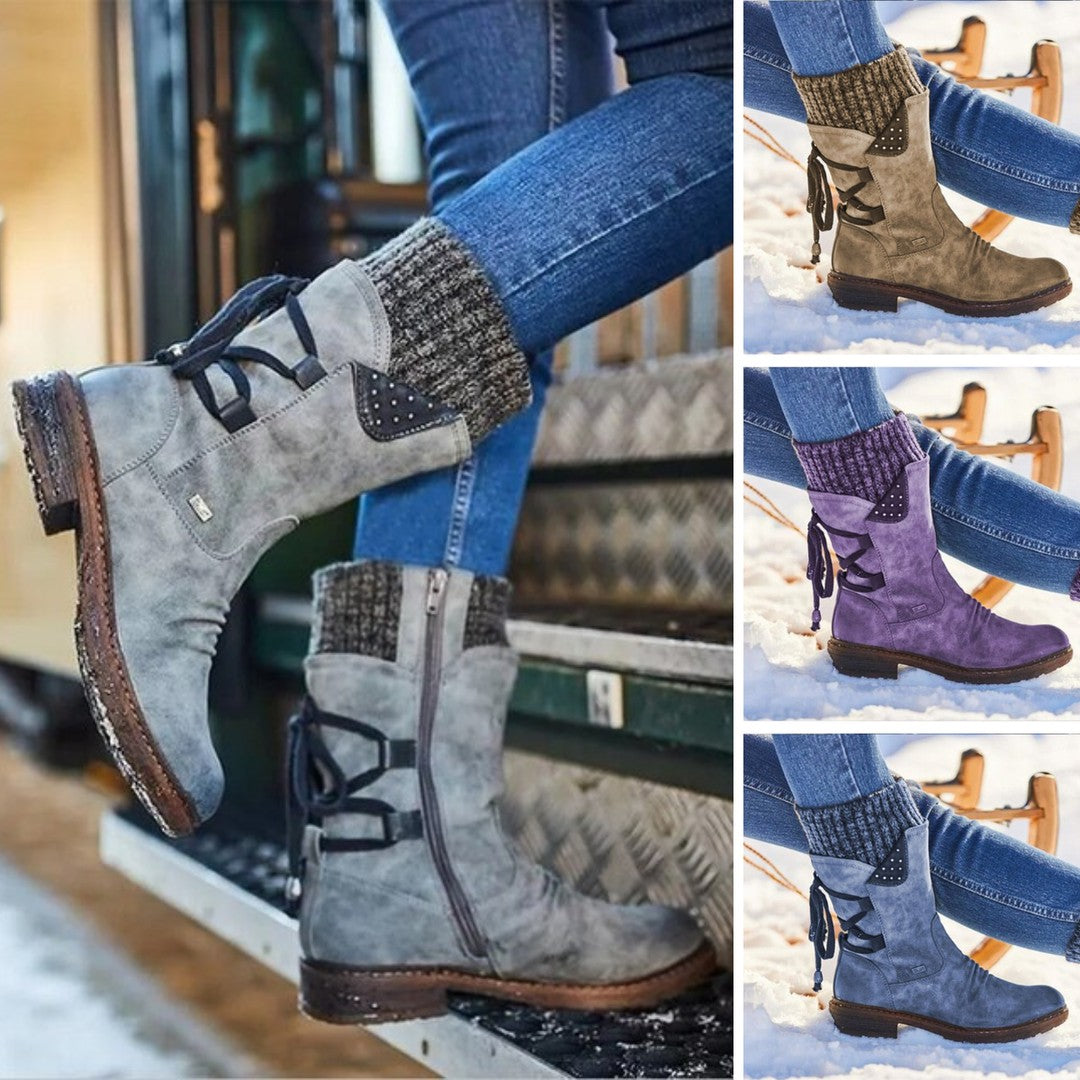 Half-height Snow Boots for Women - Bianca-Brown-3.0-State of Style