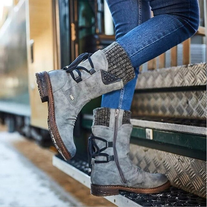 Half-height Snow Boots for Women - Bianca-Grey-3.0-State of Style
