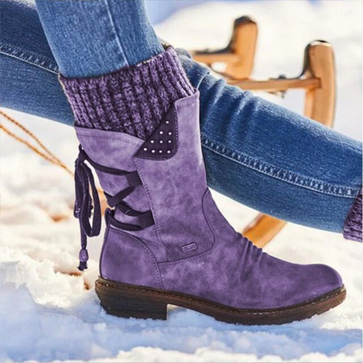 Half-height Snow Boots for Women - Bianca-Purple-3.0-State of Style