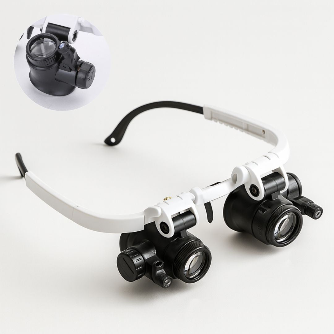 Headband Magnifier with Light
